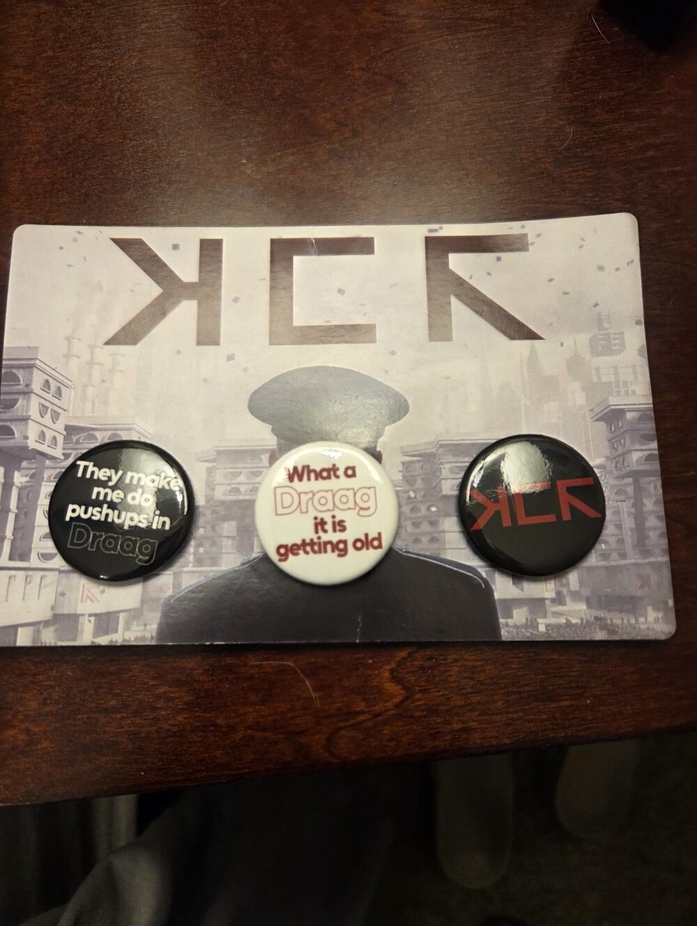 My chemical romance black parade concert pin set